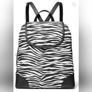 Michael Kors Raven Zebra Print Backpack